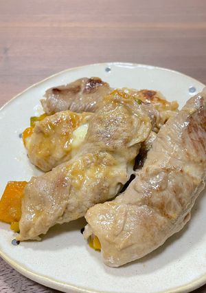 肉巻きかぼちゃ-レシピのメイン写真