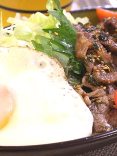 焼肉のロコモコ風-レシピのメイン写真