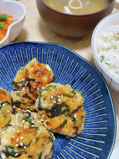 大葉と塩こんぶの鶏つくね-レシピのメイン写真