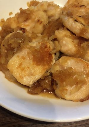 鶏胸肉の玉ねぎ炒め-レシピのメイン写真