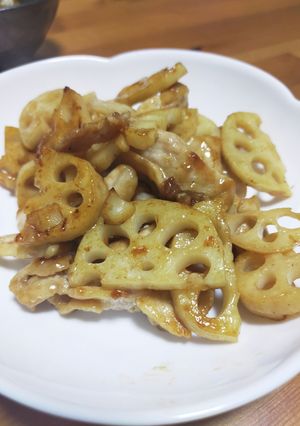 れんこんと、豚肉のオイスター炒め-レシピのメイン写真