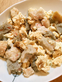練り物と豆腐のさばフレークぽん酢サラダ-レシピのメイン写真