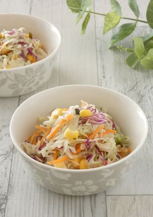 カット野菜とコーンのシャカシャカサラダ-レシピのメイン写真