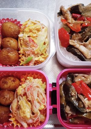 旦那、娘弁当(10/5息子は部活買い弁)-レシピのメイン写真