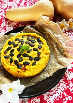 ヴィーガンかぼちゃ豆腐チーズケーキ-レシピのメイン写真