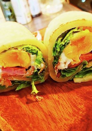 もちもち俺のべったら焼きクレープロール。-レシピのメイン写真