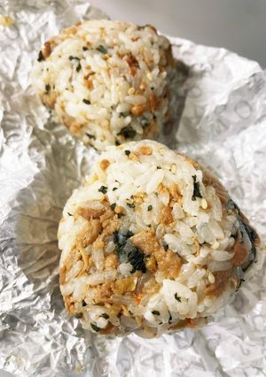 青紫蘇と鶏そぼろの小結び-レシピのメイン写真