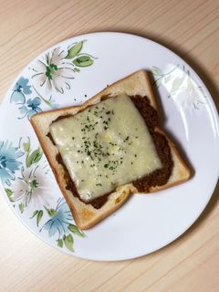 朝食に!カレーチーズトースト-レシピのメイン写真