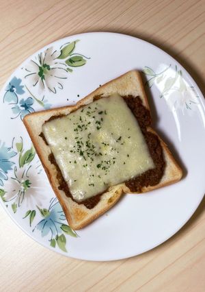 朝食に！カレーチーズトースト-レシピのメイン写真