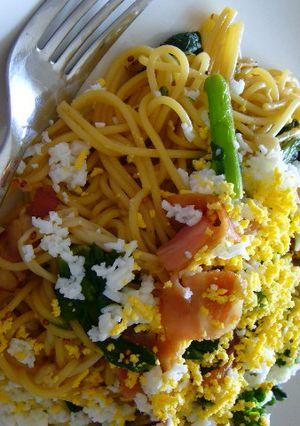 春色♡お花畑の菜の花のDietパスタ-レシピのメイン写真
