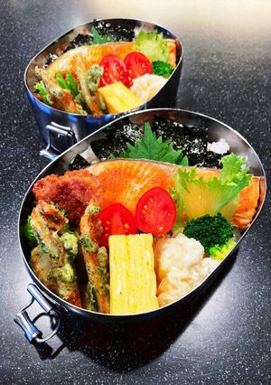 高校生弁当　2022 10月5 鮭のり弁-レシピのメイン写真