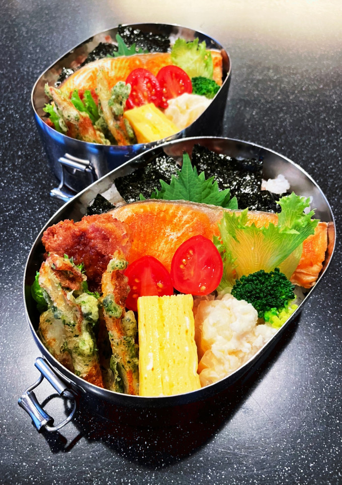 高校生弁当　2022 10月5 鮭のり弁-レシピのメイン写真