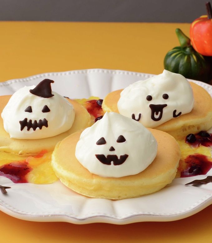 パルテノおばけのハロウィンホットケーキ-レシピのメイン写真