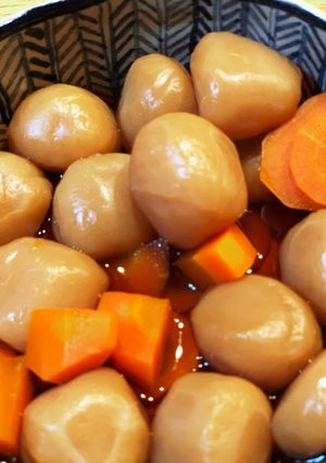 味付き玉こんにゃくとにんじんの煮物-レシピのメイン写真