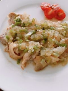 鶏肉で、玉ねぎと長ネギのねぎネギ塩ダレ♪-レシピのメイン写真