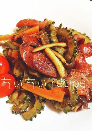 苦くない♡ゴーヤとウィンナーのマヨ炒め-レシピのメイン写真