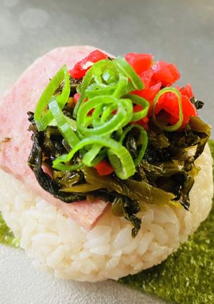 【博多ラーメン風】おむすび-レシピのメイン写真