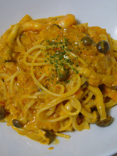 エビときのこのトマトクリームパスタ-レシピのメイン写真
