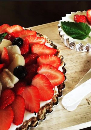 ビスケットでタルト生地。焼かないケーキ-レシピのメイン写真