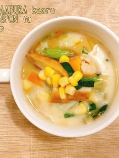 ごま油香るちゃんぽん風スープ-レシピのメイン写真