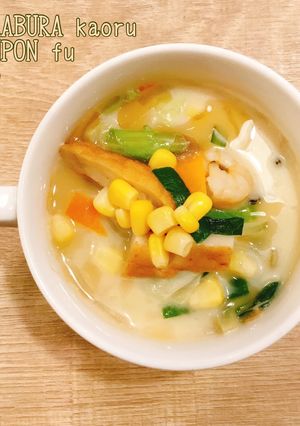 ごま油香るちゃんぽん風スープ-レシピのメイン写真