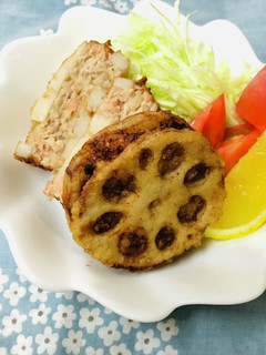 干しエビ風味☆れんこんはさみ揚げ-レシピのメイン写真