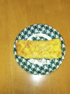 スライスチーズと鮭フレークの卵焼き-レシピのメイン写真