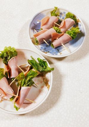 ハムレタス巻き-レシピのメイン写真