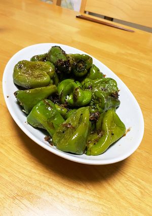 丸ごとピーマンのごま塩おかか炒め-レシピのメイン写真