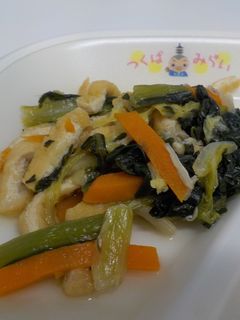 【給食】小松菜の煮浸し-レシピのメイン写真
