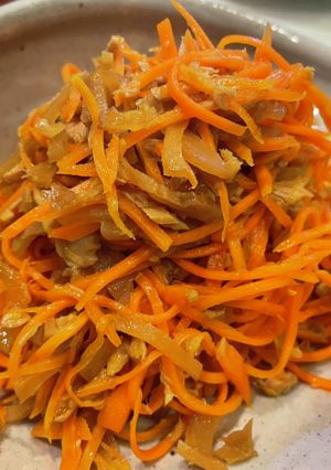 にんじんと大根の漬物炒め-レシピのメイン写真