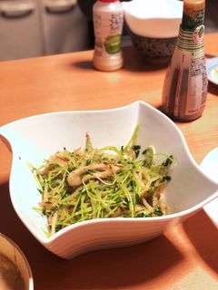 豆苗ともやしとちくわの炒め-レシピのメイン写真