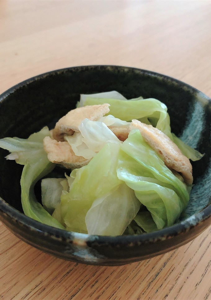簡単副菜＊キャベツと油揚げのだし煮-レシピのメイン写真