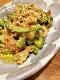 簡単!ゴーヤの味噌炒め-レシピのメイン写真