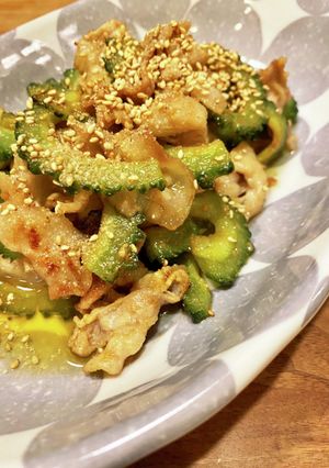簡単!ゴーヤの味噌炒め-レシピのメイン写真