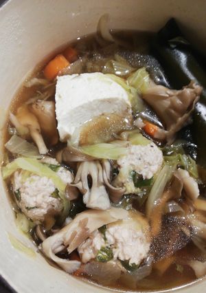 鶏団子　鍋-レシピのメイン写真
