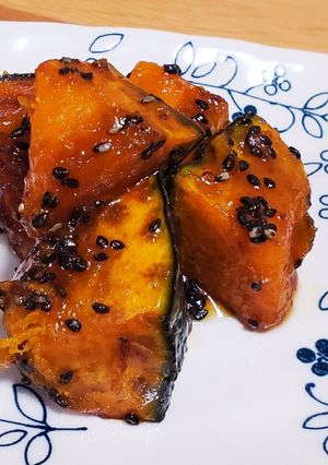 レンジで時短ごまかぼちゃ-レシピのメイン写真