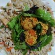 秋の巣ごもりかぼちゃの肉団子油淋鶏ピラフ