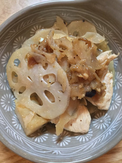 鶏肉とれんこんのピリ辛しょうゆ炒め-レシピのメイン写真