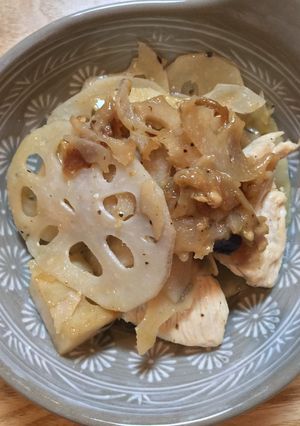 鶏肉とれんこんのピリ辛しょうゆ炒め-レシピのメイン写真