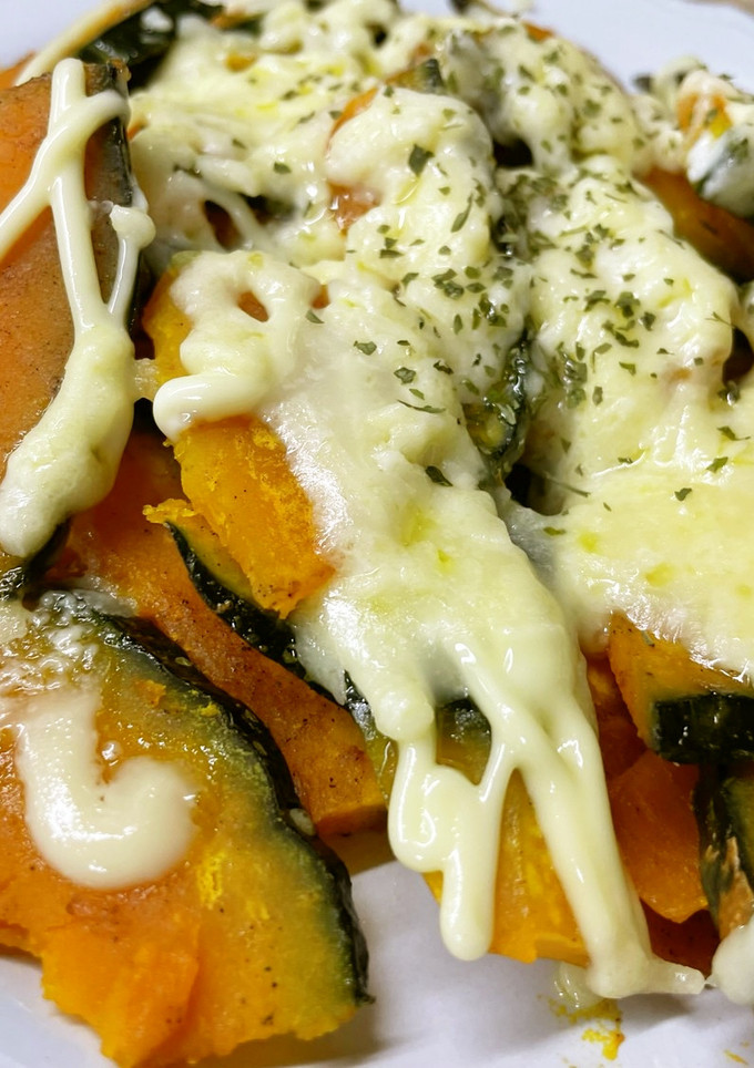 簡単！かぼちゃのマヨチーズ焼き-レシピのメイン写真