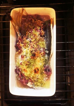 アジの雑穀とパン粉のバジル焼き-レシピのメイン写真
