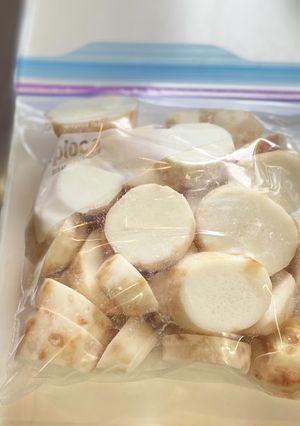 大量の里芋はカットして冷凍！-レシピのメイン写真