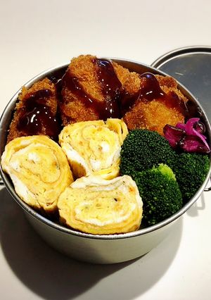 のっけ弁当2022.10.06豚カツ弁当-レシピのメイン写真
