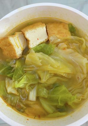 レンジで簡単野菜が美味しいピリ辛中華風鍋-レシピのメイン写真