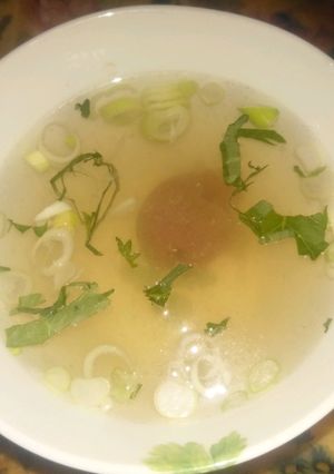 血液サラサラ！梅干と鶏ゆで汁のスープ-レシピのメイン写真