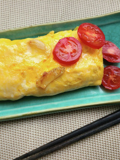 朝からヘルシー!ニンニク油の玉子焼!-レシピのメイン写真