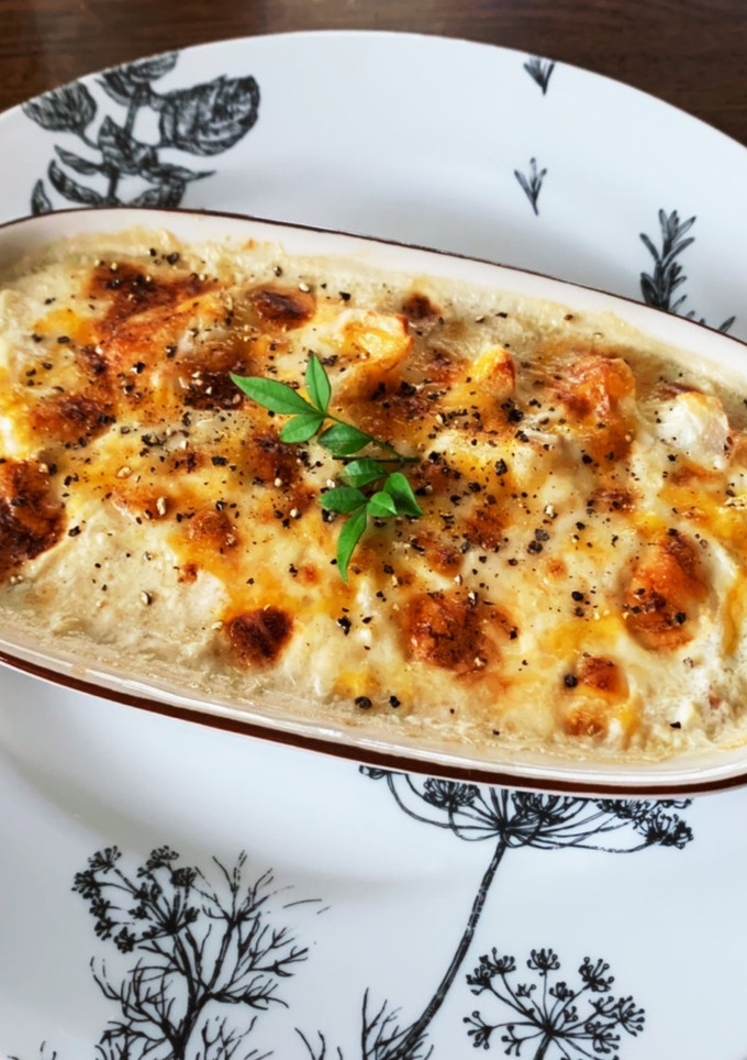 かぼちゃとちくわの豆腐グラタン-レシピのメイン写真