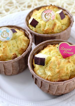 バター不使用！おからとさつま芋のマフィン-レシピのメイン写真