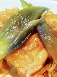 ミョウガ鶏ももしらたき煮-レシピのメイン写真